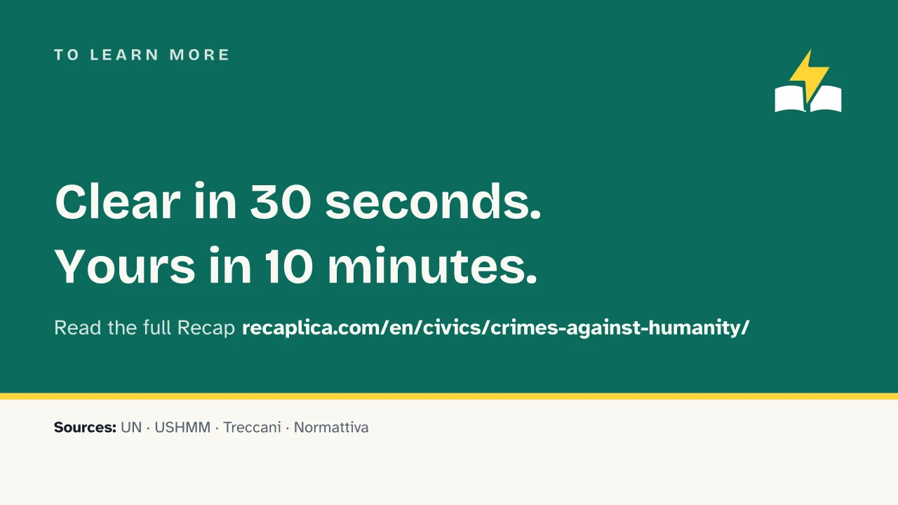 Slide 15 of the presentation on Crimes Against Humanity: To learn more