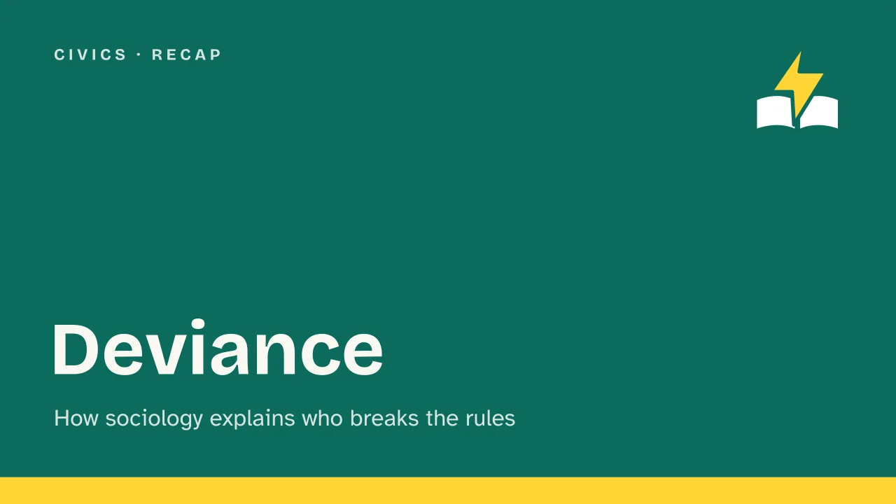 Slide 1 of the presentation on Deviance: Deviance