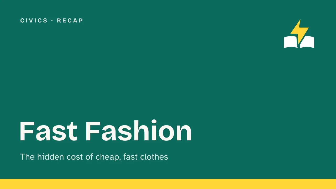 Slide 1 of the presentation on Fast Fashion: Fast Fashion