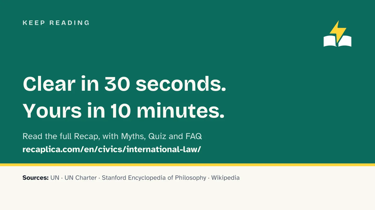 Slide 16 of the presentation on International Law: Keep reading