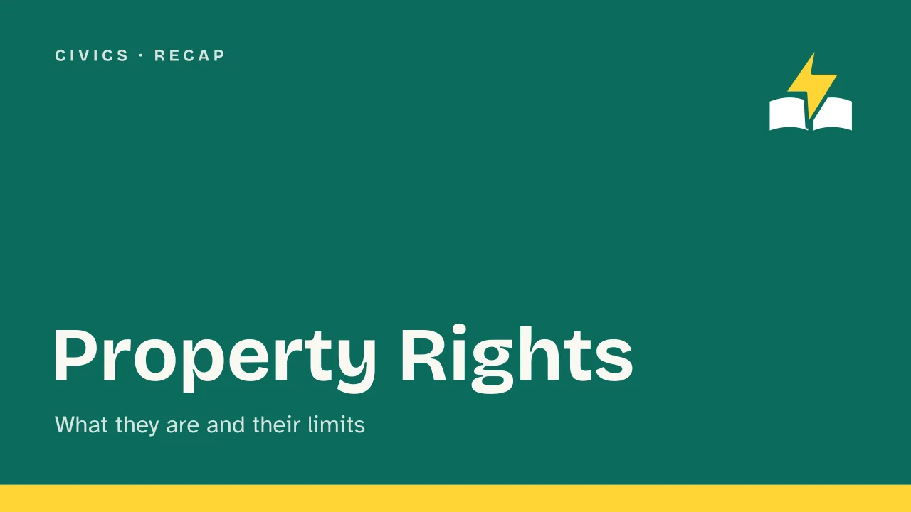 Slide 1 of the presentation on Property Rights: Property Rights