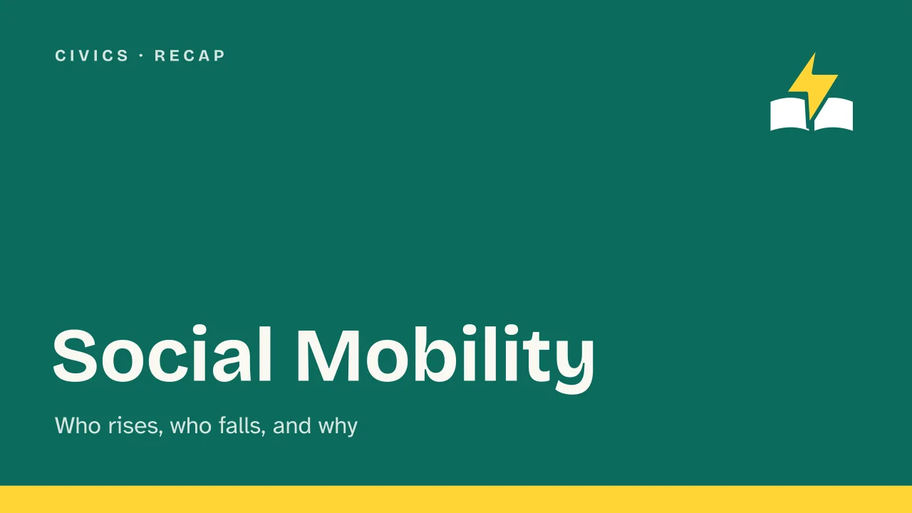 Slide 1 of the presentation on Social Mobility: Social Mobility