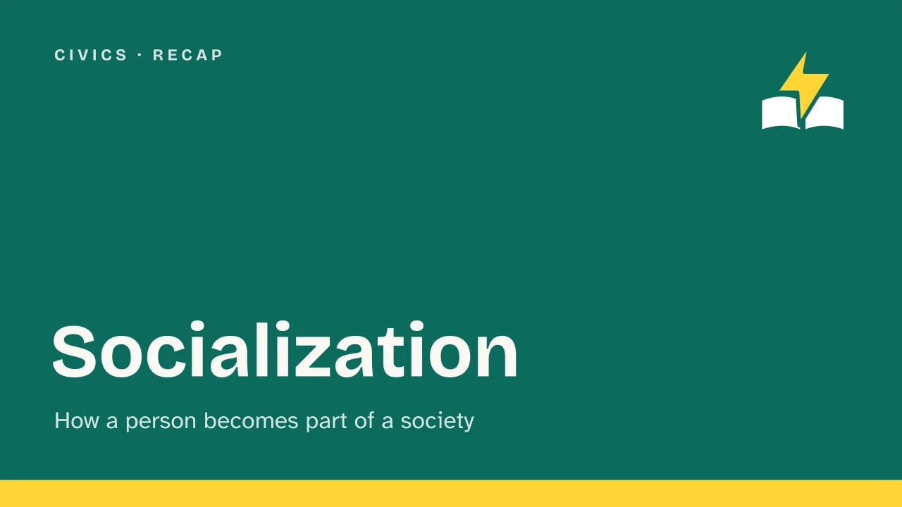 Slide 1 of the presentation on Socialization: Socialization