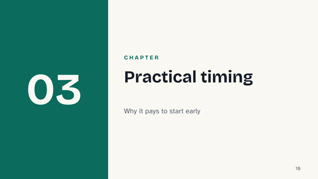 Slide 10 of the presentation on Travel Vaccinations: Chapter 03: Practical timing