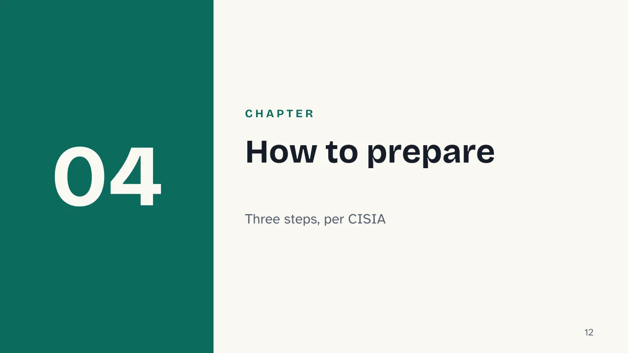 Slide 12 of the presentation on University Entrance Exams in Italy: Chapter 04: How to prepare