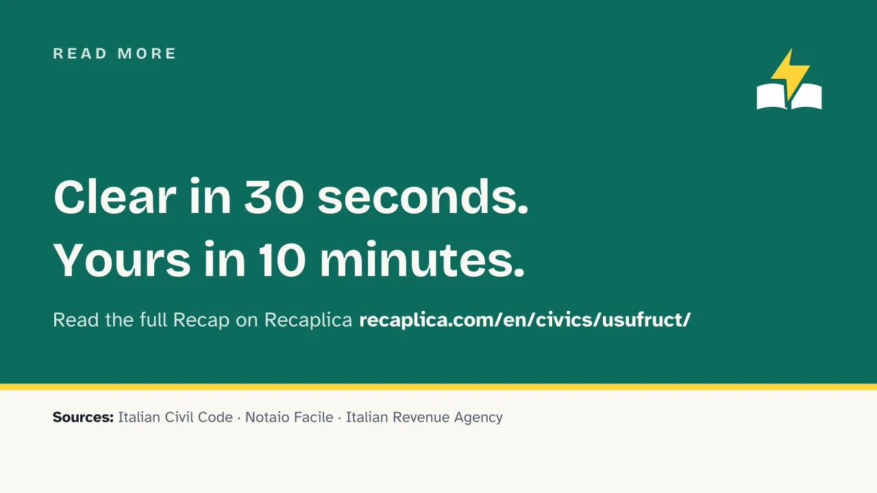 Slide 15 of the presentation on Usufruct: Read more
