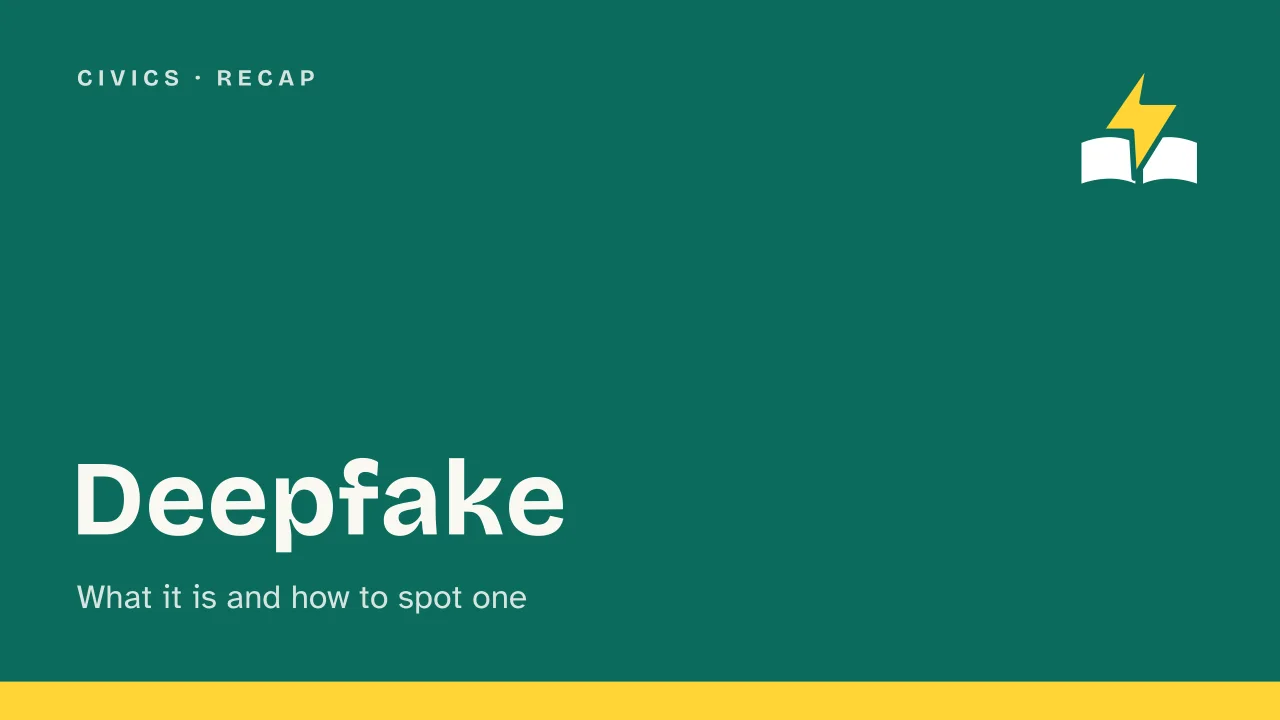 Slide 1 of the presentation on What Is a Deepfake? How It Works and How to Spot One: Deepfake