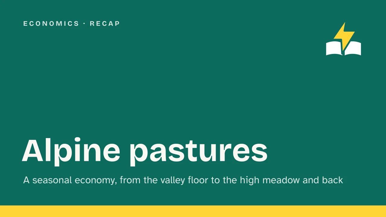 Slide 1 of the presentation on Alpine Pastures: Alpine pastures