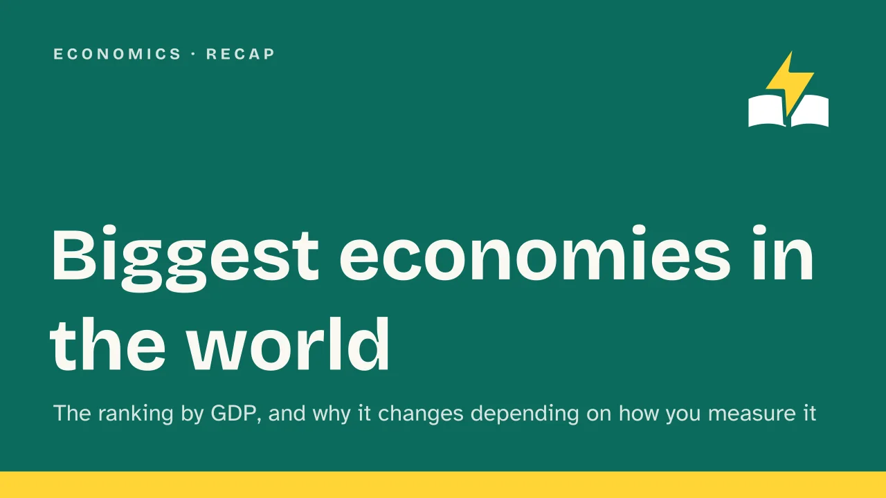 Slide 1 of the presentation on Biggest Economies in the World: Biggest economies in the world