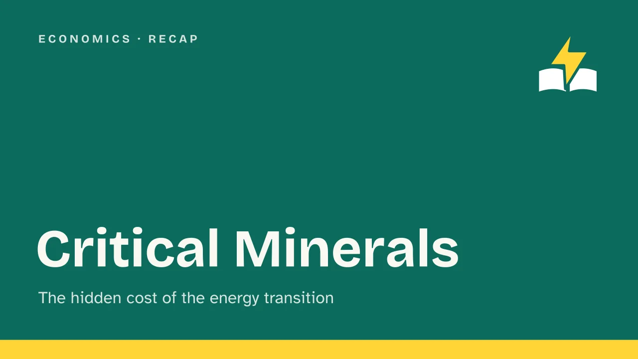Slide 1 of the presentation on Critical Minerals: Critical Minerals