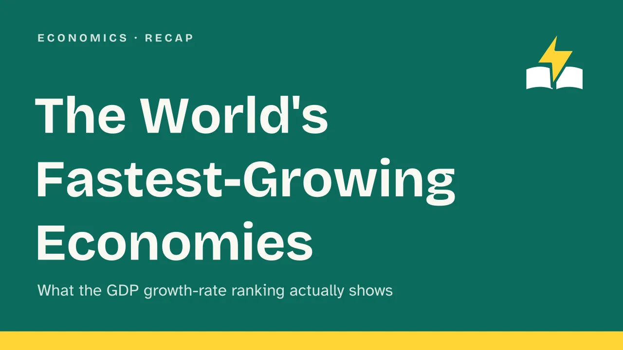 Slide 1 of the presentation on Fastest Growing Economies in the World: The World's Fastest-Growing Economies