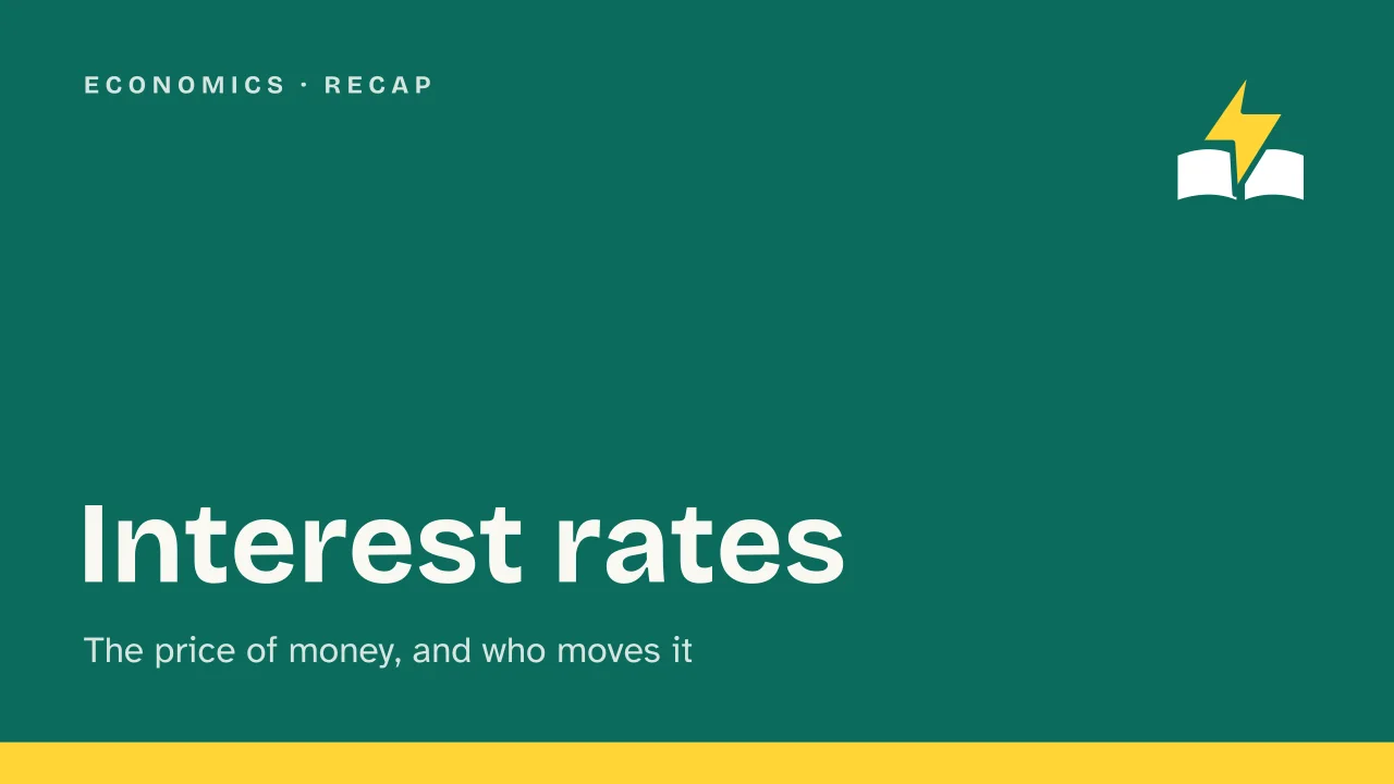 Slide 1 of the presentation on Interest rates: Interest rates