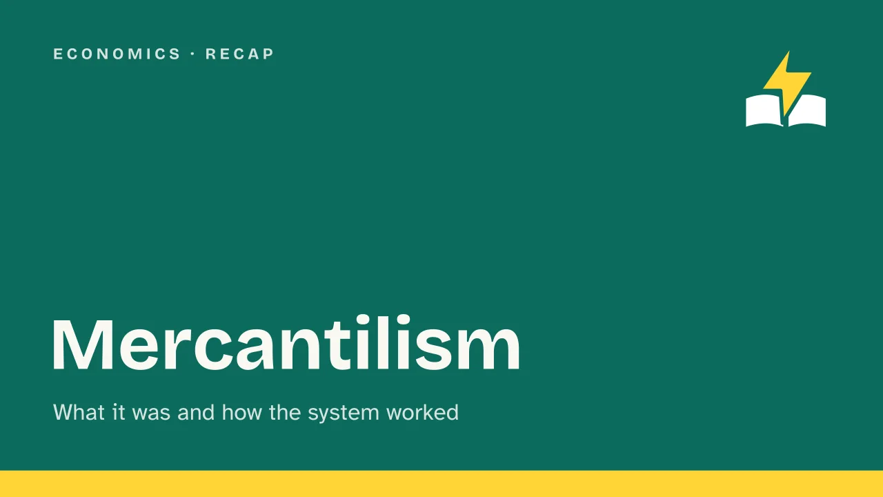 Slide 1 of the presentation on Mercantilism: Mercantilism