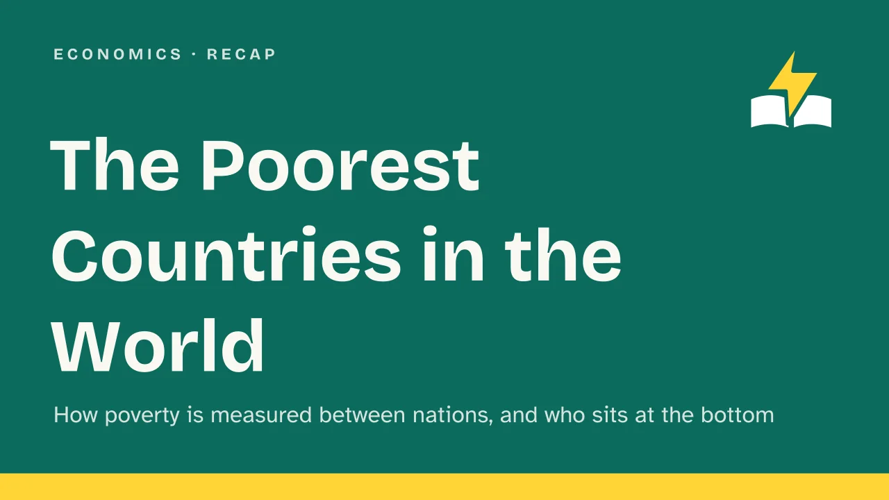 Slide 1 of the presentation on Poorest Countries in the World: The Poorest Countries in the World
