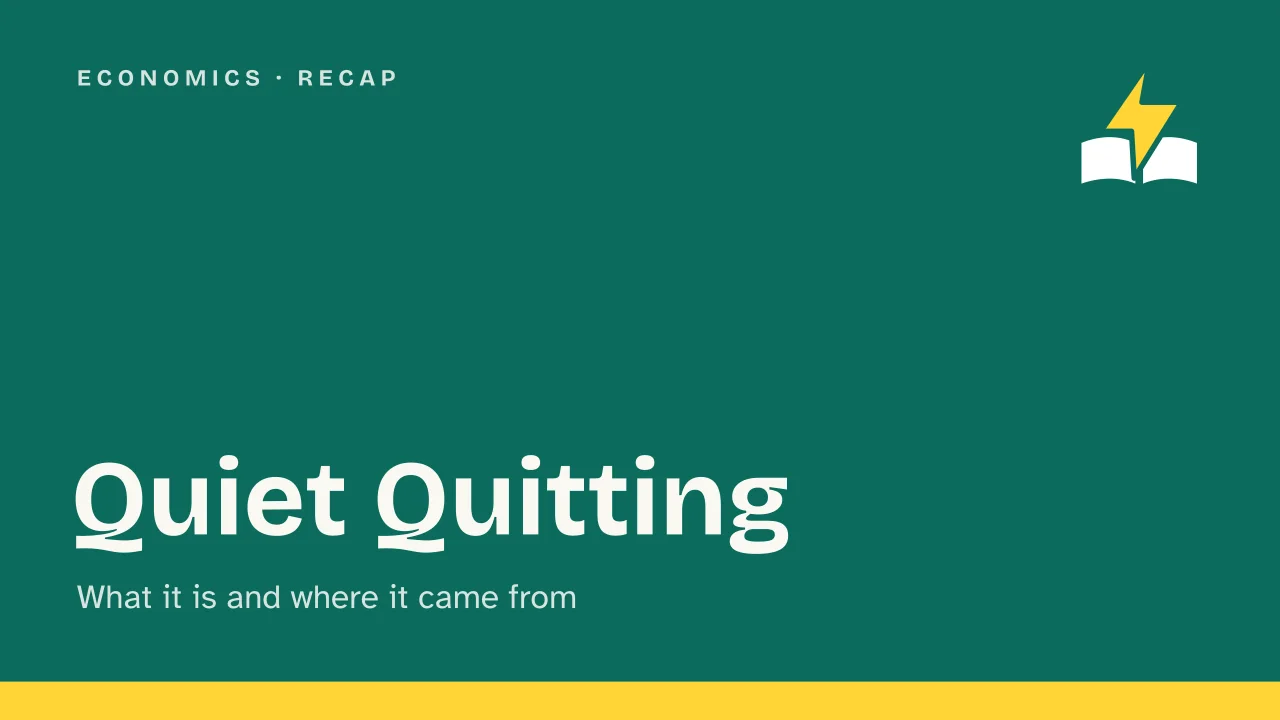 Slide 1 of the presentation on Quiet Quitting: Quiet Quitting