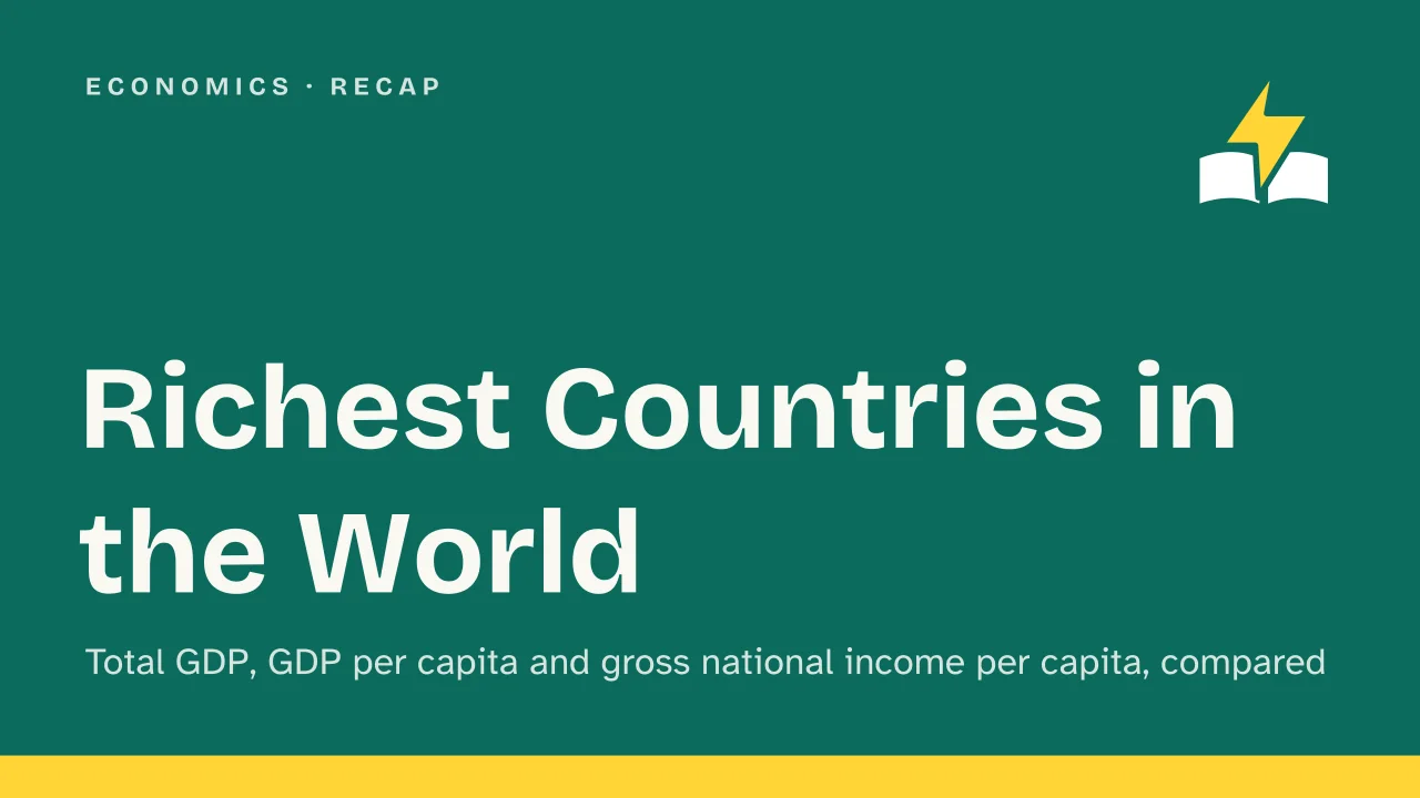 Slide 1 of the presentation on Richest Countries in the World: Richest Countries in the World