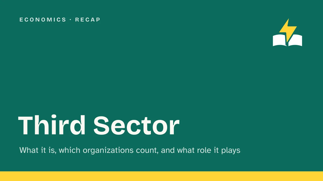 Slide 1 of the presentation on Third Sector: Third Sector