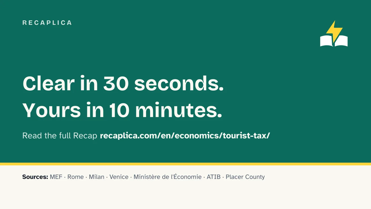 Slide 15 of the presentation on Tourist Tax, What It Is, Who Pays It and How Much It Costs: Recaplica