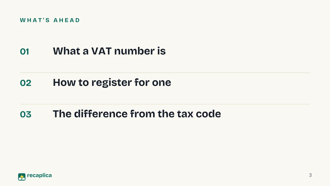 Slide 3 of the presentation on VAT Number in Italy: What's ahead