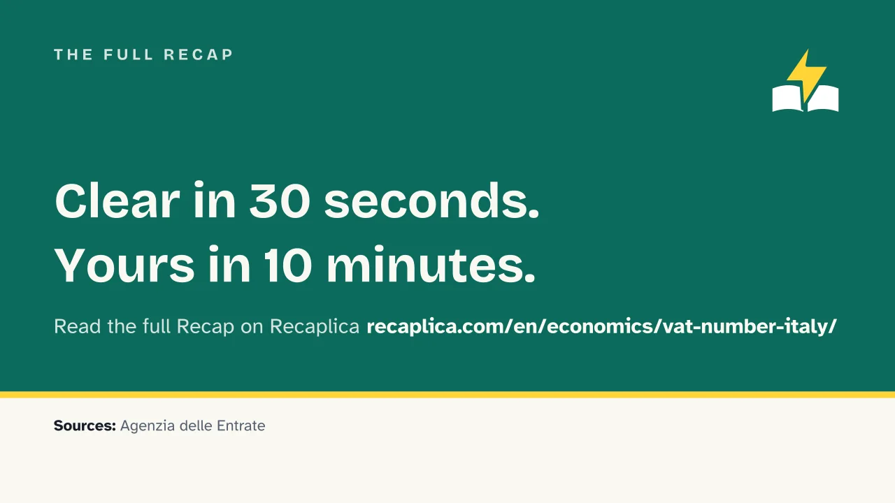 Slide 14 of the presentation on VAT Number in Italy: The full Recap