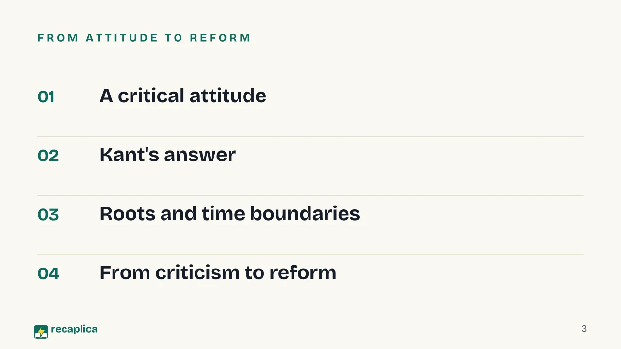 Slide 3 of the presentation on Age of Enlightenment: From attitude to reform