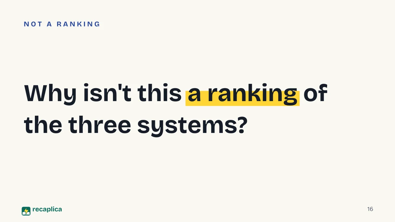 Slide 16 of the presentation on Ancient Education: Why isn't this a ranking of the three systems?