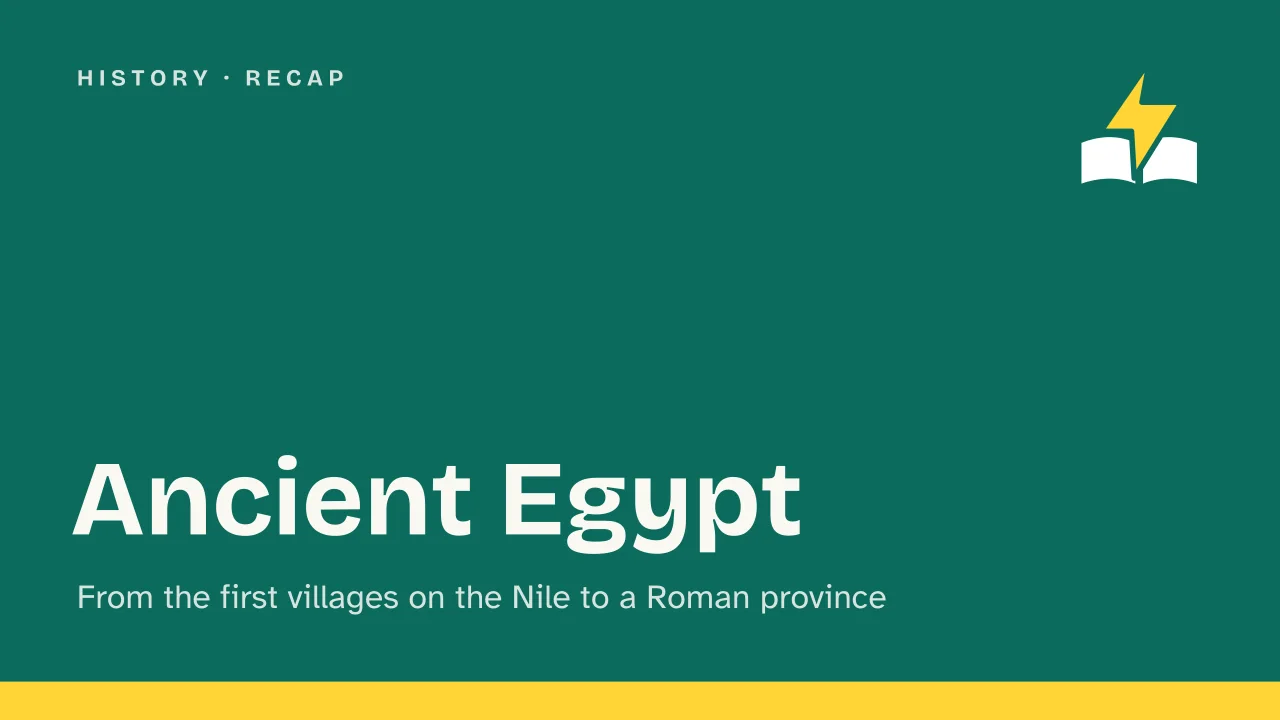 Slide 1 of the presentation on Ancient Egypt Summary: Ancient Egypt