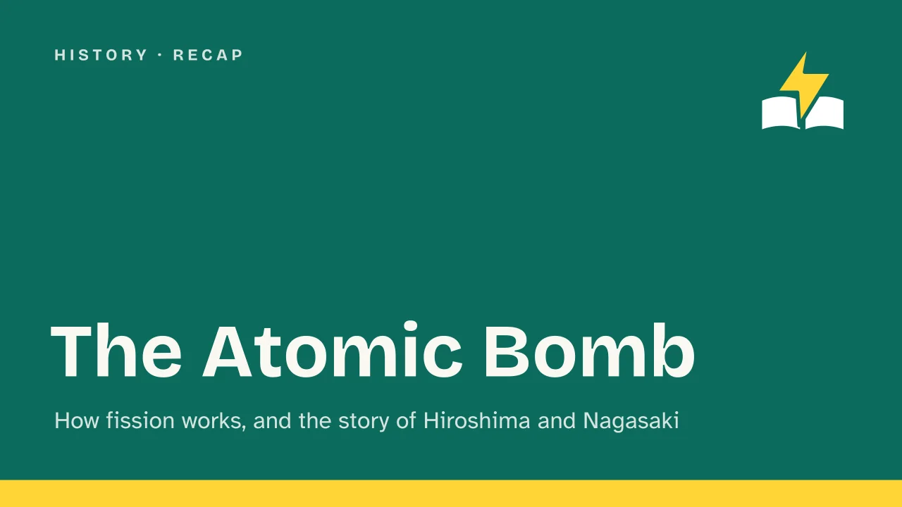 Slide 1 of the presentation on The Atomic Bomb: The Atomic Bomb