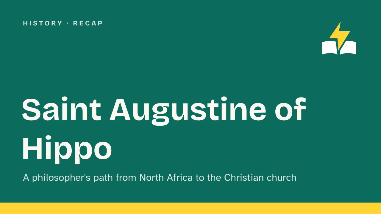 Slide 1 of the presentation on Saint Augustine of Hippo: Saint Augustine of Hippo