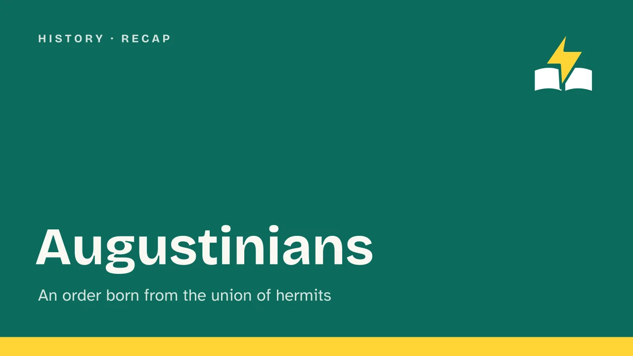 Slide 1 of the presentation on Augustinians: Augustinians