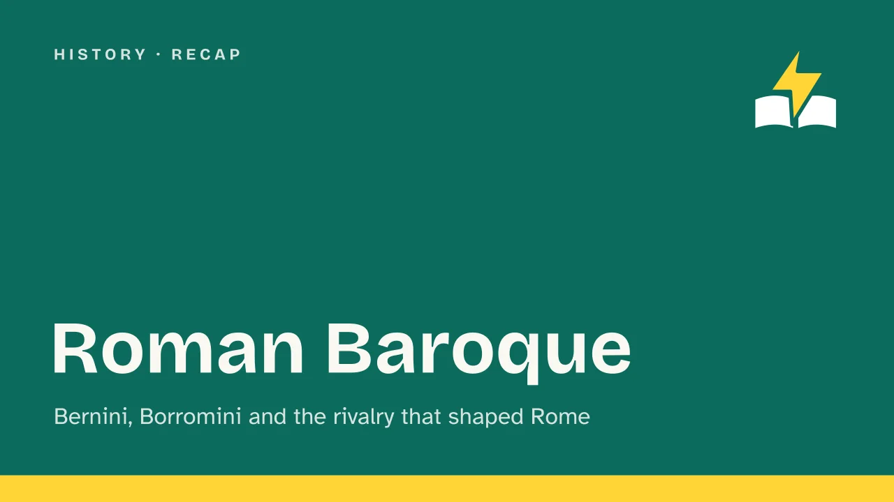 Slide 1 of the presentation on Bernini and Borromini: Roman Baroque