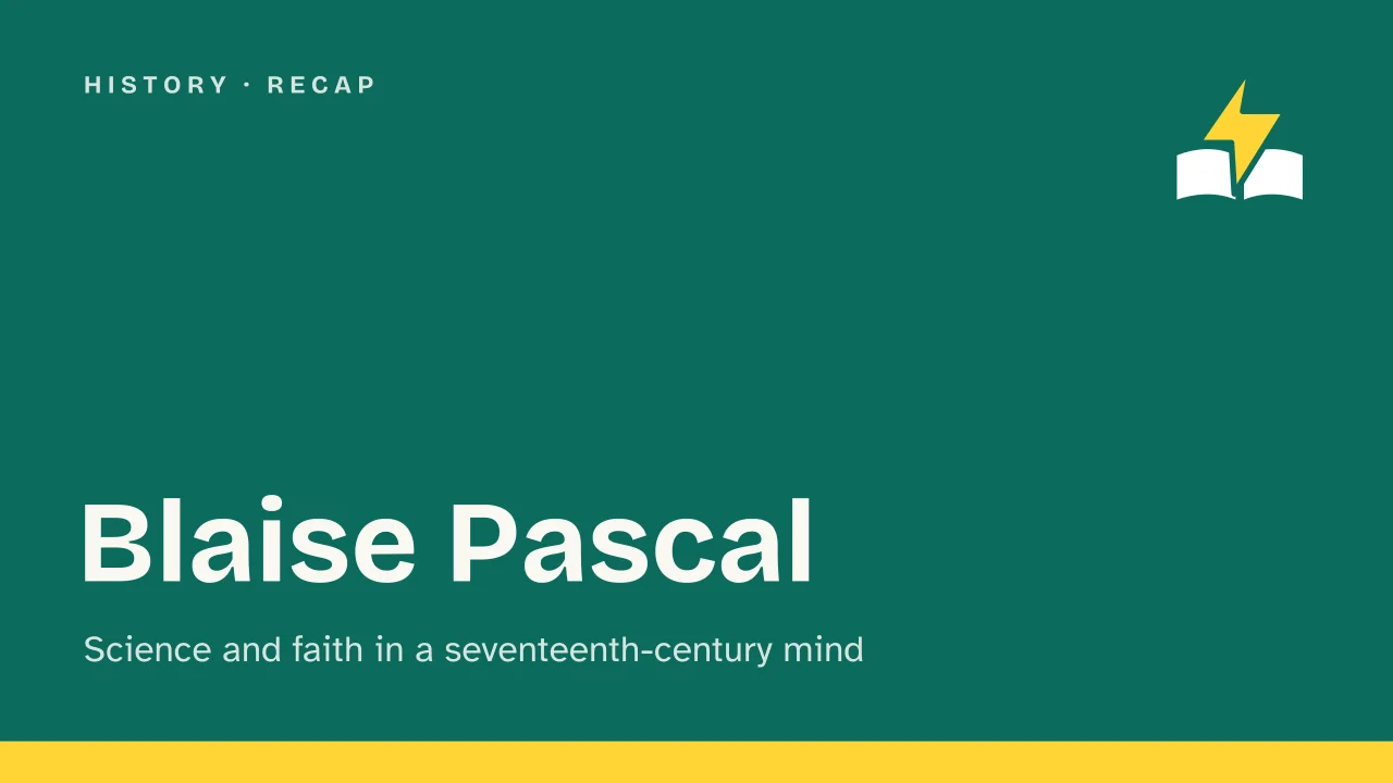 Slide 1 of the presentation on Blaise Pascal: Blaise Pascal