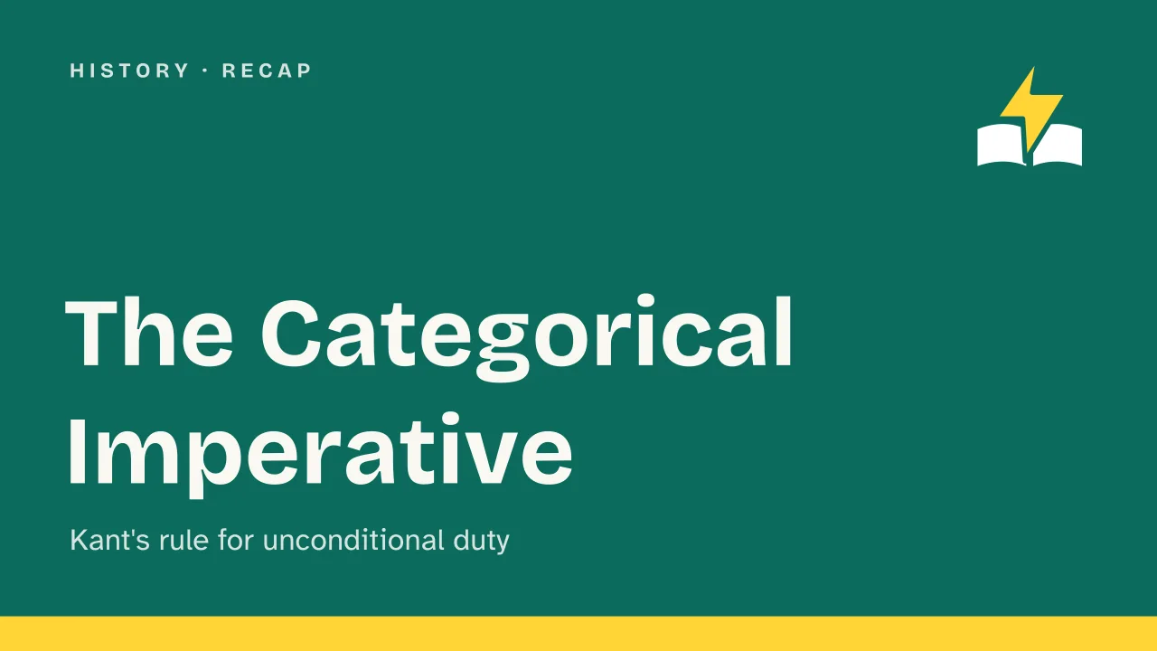 Slide 1 of the presentation on Categorical Imperative: The Categorical Imperative