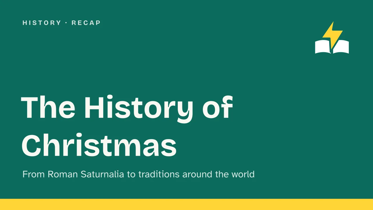 Slide 1 of the presentation on History of Christmas: The History of Christmas