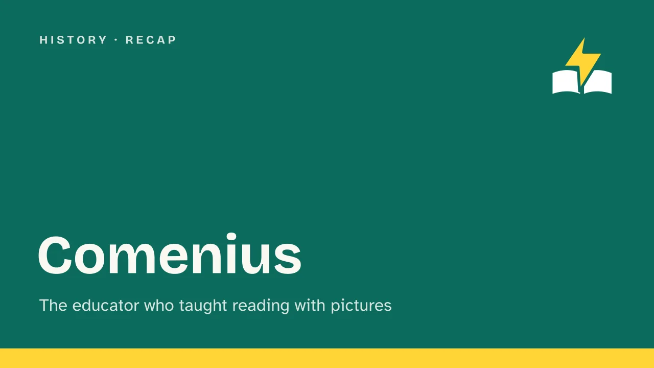 Slide 1 of the presentation on Comenius: Comenius