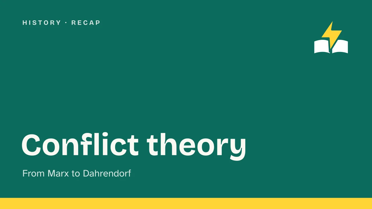 Slide 1 of the presentation on Conflict Theory in Sociology: Conflict theory