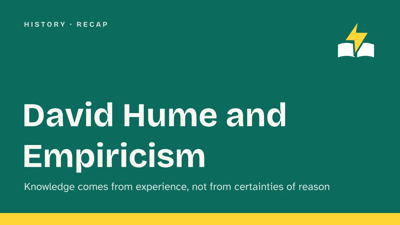 Slide 1 of the presentation on David Hume: David Hume and Empiricism