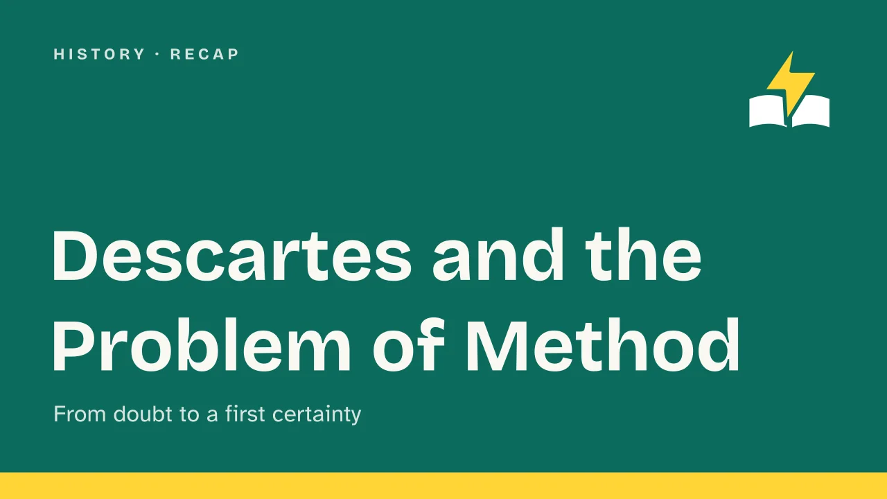 Slide 1 of the presentation on Descartes' Method: Descartes and the Problem of Method