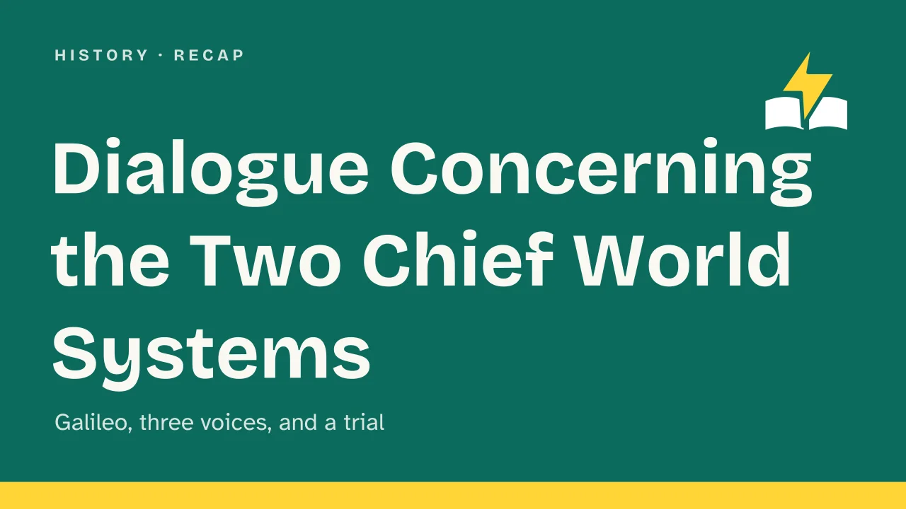 Slide 1 of the presentation on Dialogue Concerning the Two Chief World Systems: Dialogue Concerning the Two Chief World Systems