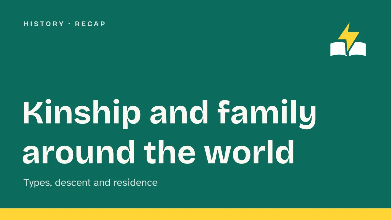 Slide 1 of the presentation on What Is Kinship? Types of Family, Descent and Residence Across Cultures: Kinship and family around the world
