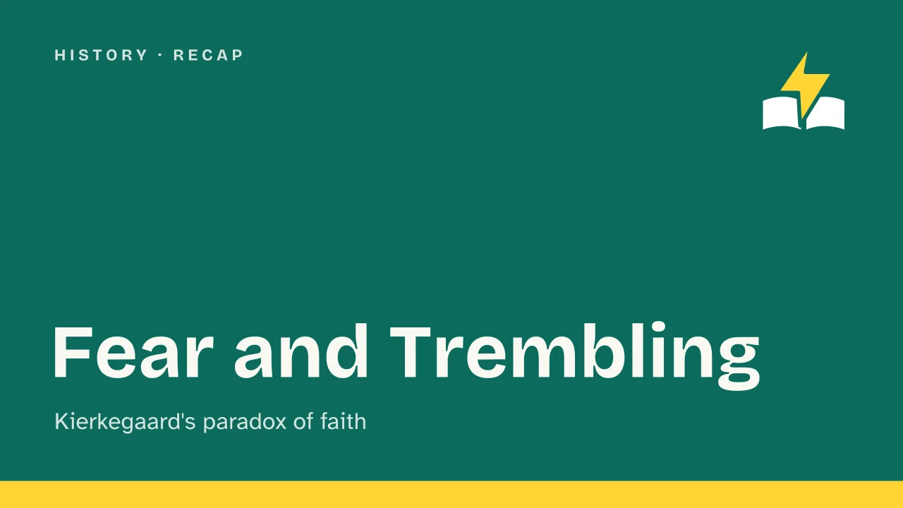 Slide 1 of the presentation on Fear and Trembling by Kierkegaard: Fear and Trembling