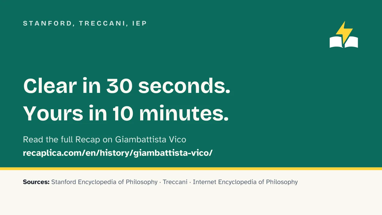 Slide 15 of the presentation on Giambattista Vico: Stanford, Treccani, IEP
