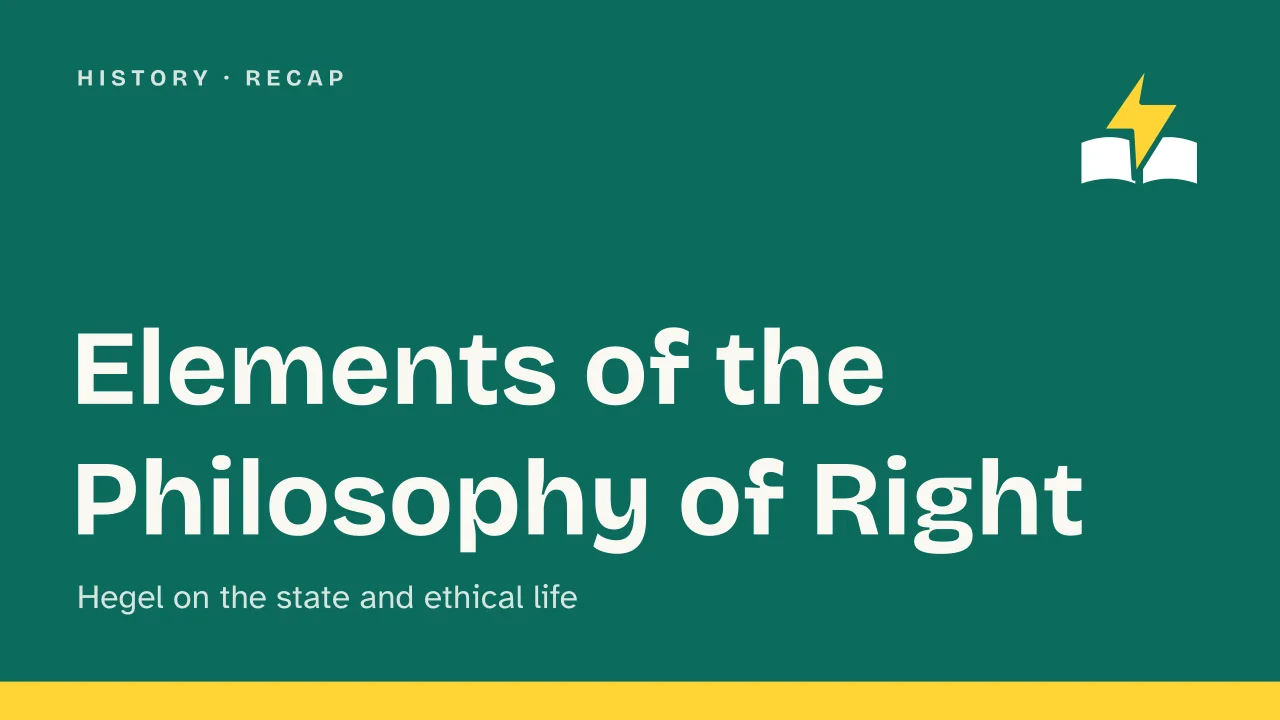 Slide 1 of the presentation on Elements of the Philosophy of Right: Elements of the Philosophy of Right