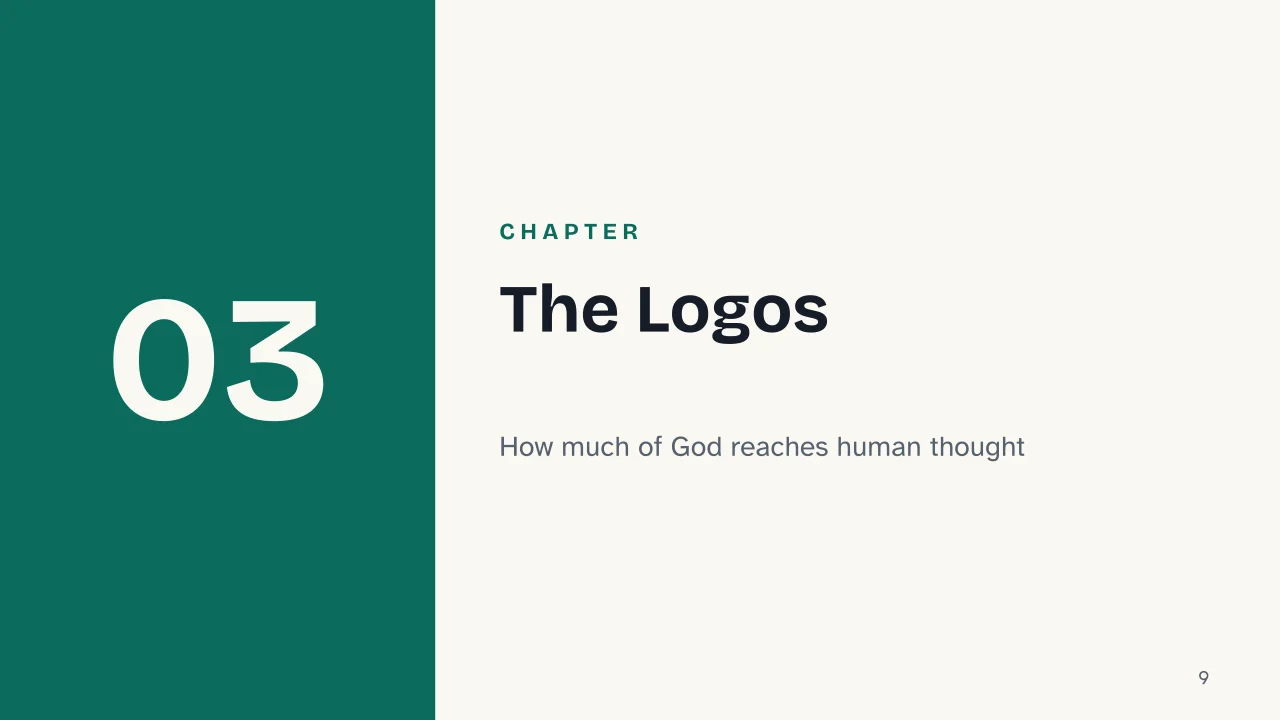 Slide 9 of the presentation on Hellenistic Judaism: Chapter 03: The Logos