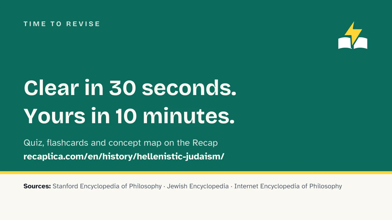 Slide 14 of the presentation on Hellenistic Judaism: Time to revise