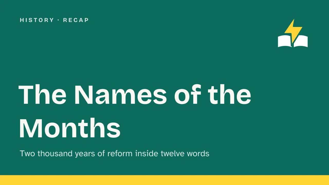 Slide 1 of the presentation on Why September Isn't the Seventh Month: The Names of the Months