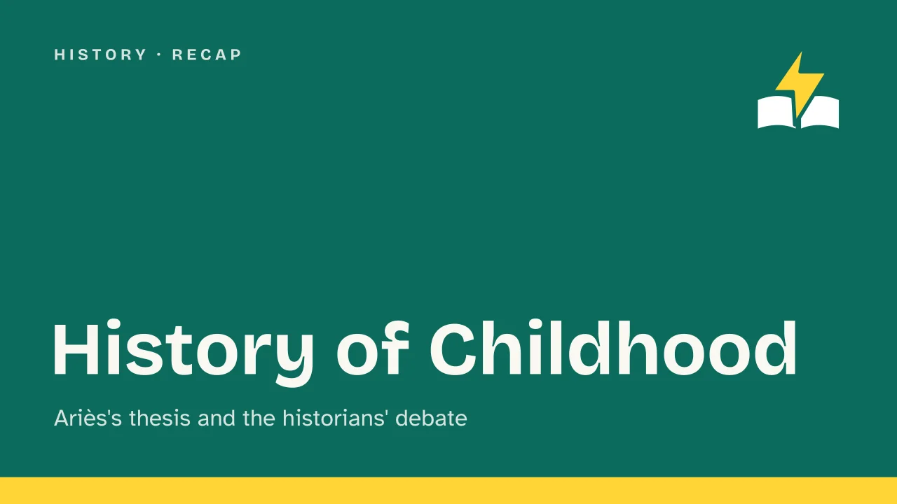 Slide 1 of the presentation on History of Childhood: History of Childhood