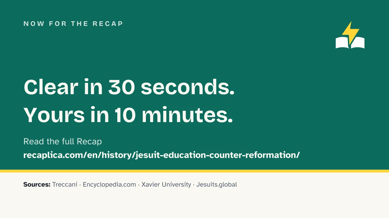 Slide 16 of the presentation on Jesuit Education and the Ratio Studiorum: Now for the recap