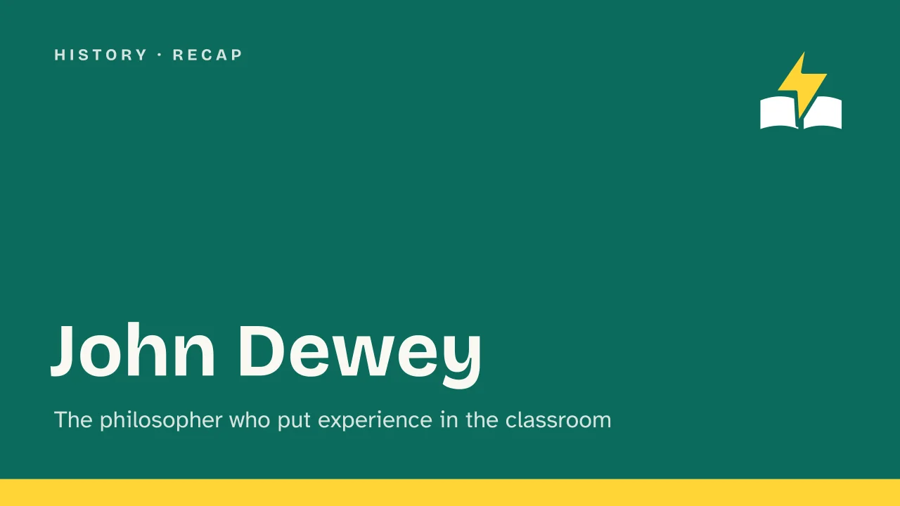 Slide 1 of the presentation on John Dewey: John Dewey