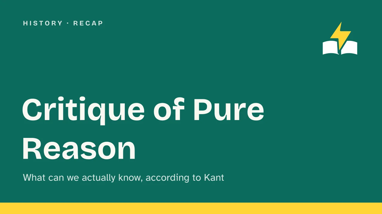 Slide 1 of the presentation on Critique of Pure Reason Summary: Critique of Pure Reason